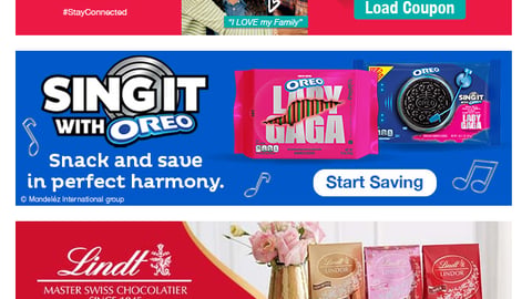 Food Lion Oreo 'Sing It' Email Ad